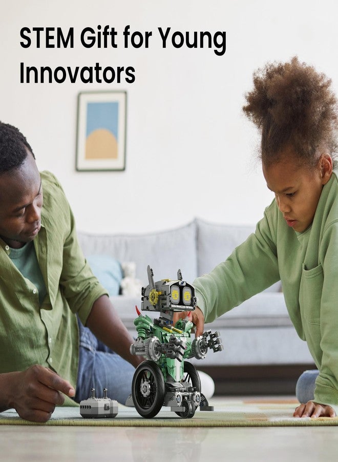 Sillbird Robot Car Building Kit with Remote Control for Boys Ages 8-14, STEM Coding Robotics Technic Toy Birthday Gifts for Kids, Buildable 5in1 Models with 727 Pieces - Image 2